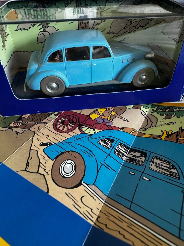 Kuifje auto 1:43 - de Cadillac B Castafiore scepter ottokar, Ophalen of Verzenden, Kuifje, Zo goed als nieuw, Beeldje of Figuurtje