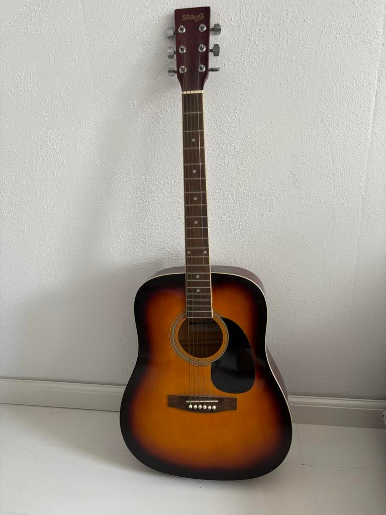 Stagg SA20D SNB Akoestische Gitaar, Muziek en Instrumenten, Snaarinstrumenten | Gitaren | Akoestisch, Zo goed als nieuw, Western- of Steelstringgitaar