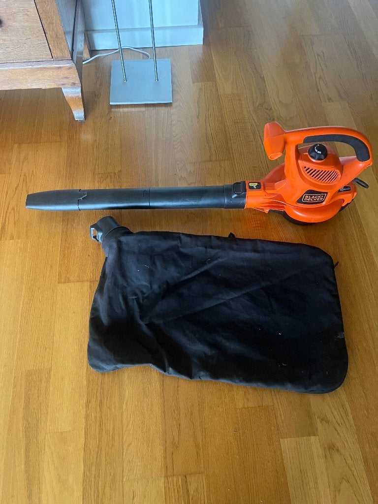 Black & Decker bladblazer, Ophalen, Met opvangzak, Handgedragen, Elektrisch