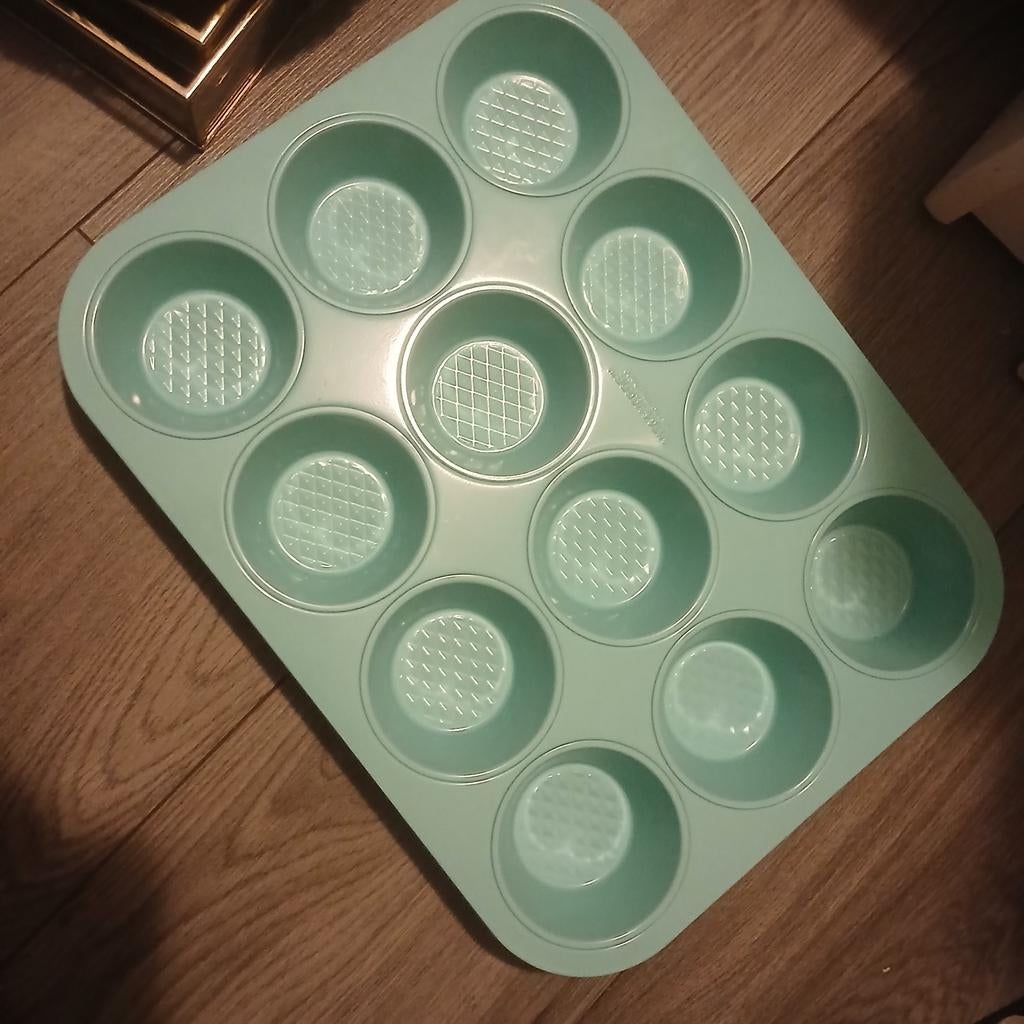 Nieuwe  muffin bakvorm - 12 cups, mintgroen, Ophalen, Nieuw