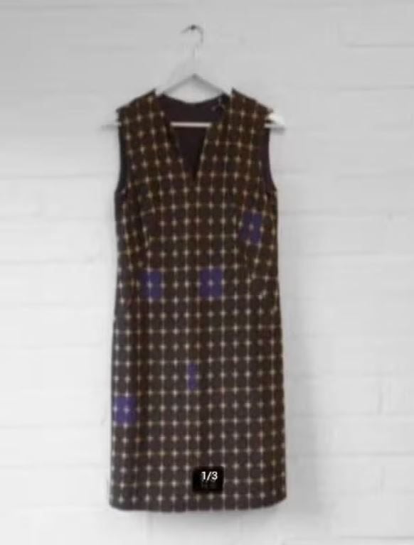 Maliparmi - Prachtige wollen Jurk maat 38 & 40 - Nieuw €279, Kleding | Dames, Maat 38/40 (M), Bruin, Nieuw, Ophalen of Verzenden