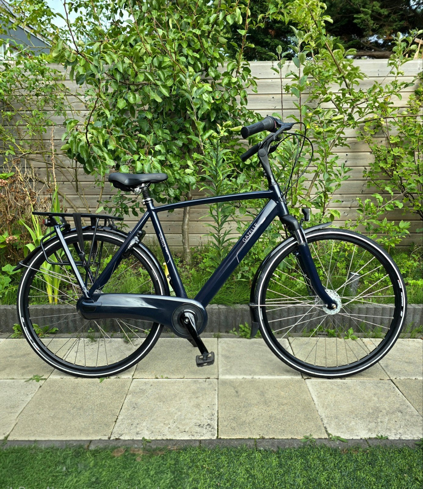 GAZELLE ORANGE C7 + PLUS  Herenfiets.  Topstaat!  Navy  blue, Fietsen en Brommers, Ophalen, Gazelle, Versnellingen, N.V.T