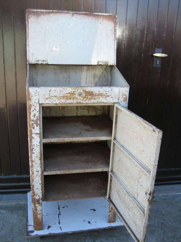 Oude industriële metalen kast (Schäfer), Ophalen of Verzenden, Gebruikt