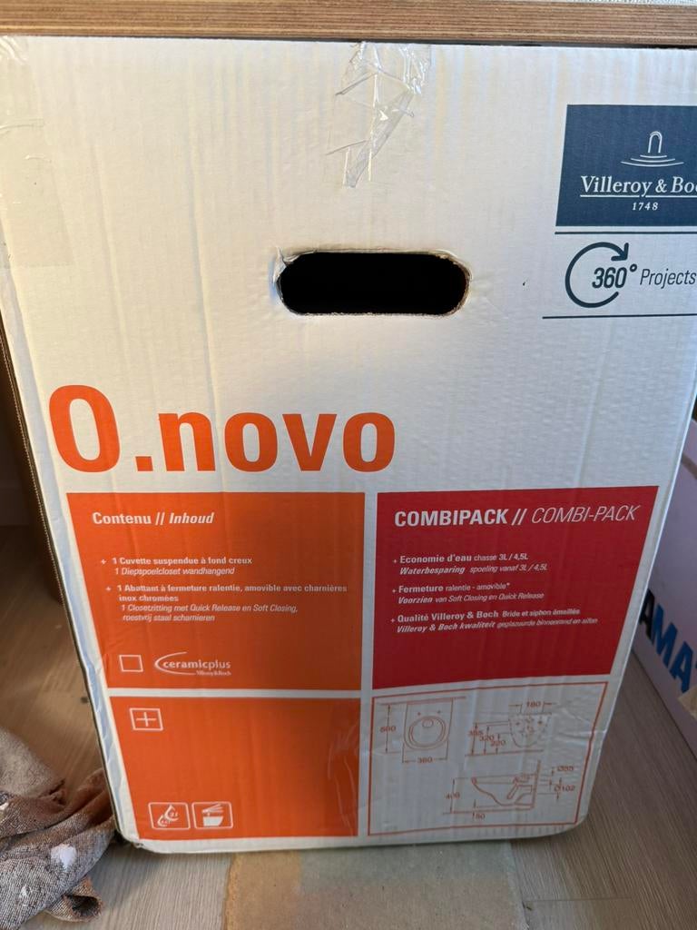 Villeroy en boch O.Novo, Ophalen, Zo goed als nieuw, Toilet