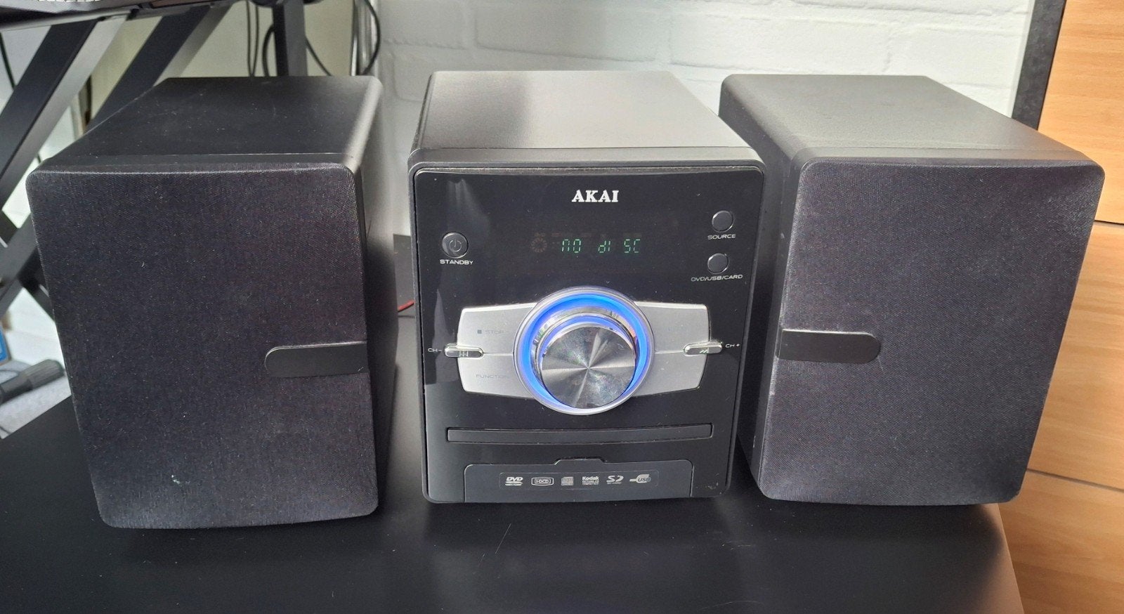 Akai AMD330 Microset met Bluetooth, USB ,SD ,DVD ,FM, Ophalen, Cd-speler, Overige merken, Microset