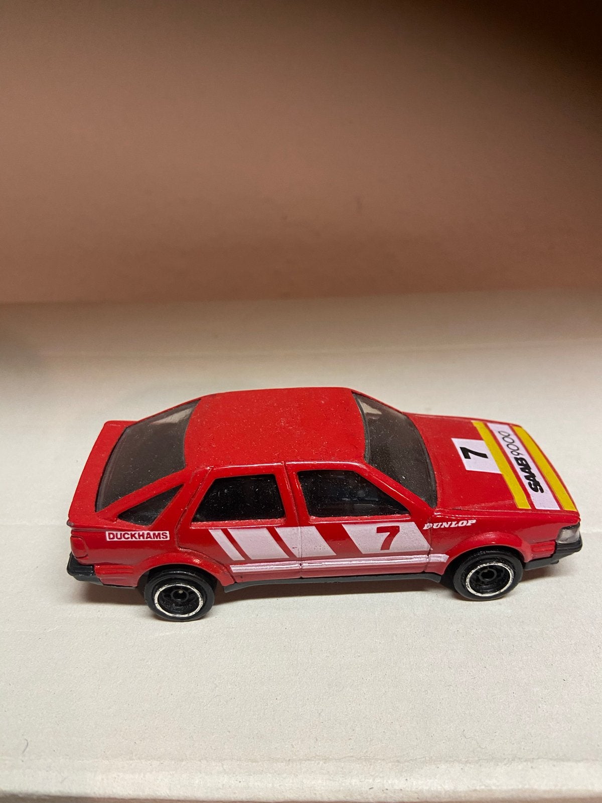 Vintage Matchbox Saab 9000 Turbo Rally Auto Speelgoed, Kinderen en Baby's, Speelgoed | Speelgoedvoertuigen, Gebruikt, Ophalen of Verzenden