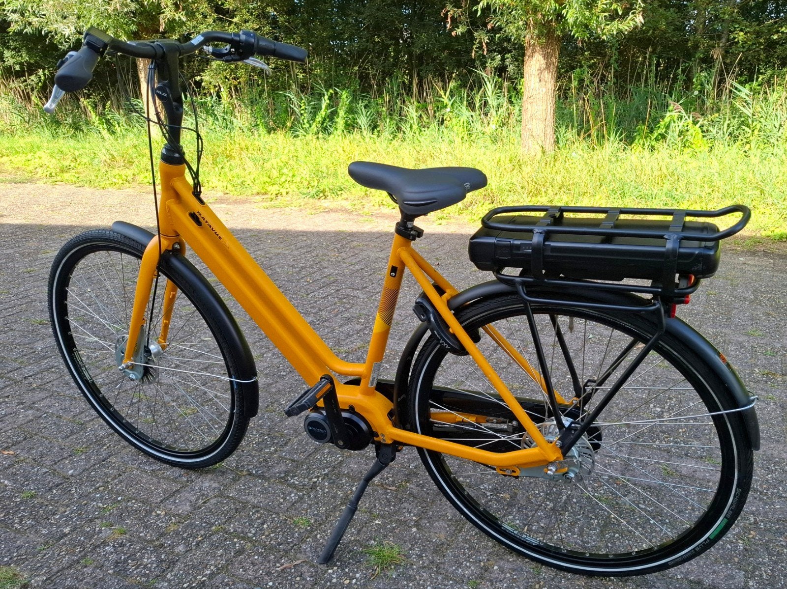 Elektrische Batavus Fonk damesfiets, Middenmotor,54cm hoog✅️, Ophalen, 53 tot 56 cm, Versnellingen, Batavus