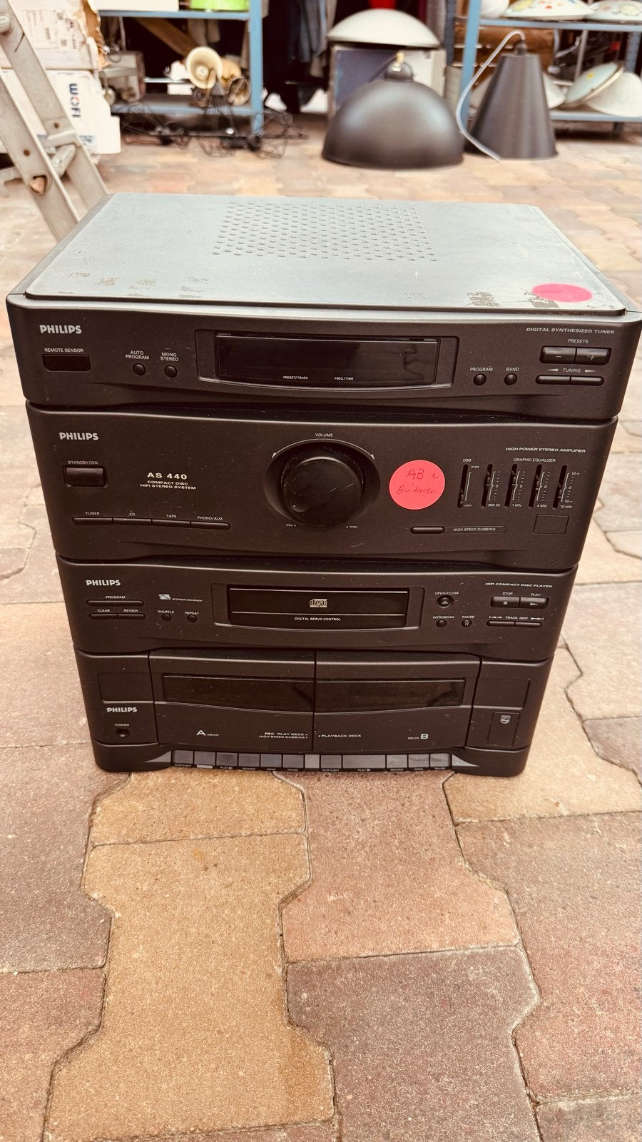 Philips AS 440 HIFI Stereo Systeem - Vintage Set, Philips, Gebruikt, Cassettedeck, Losse componenten