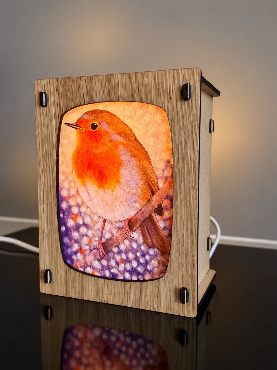 Sfeerlamp met verwisselbare kaarten | Origineel cadeau, Nieuw, Ophalen of Verzenden, Sfeerlamp, Inclusief lichtbron