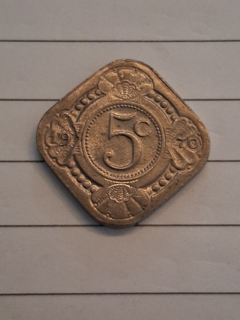 5 cent 1970 Nederlandse Antillen, Ophalen of Verzenden, Koningin Juliana, 5 cent, Losse munt