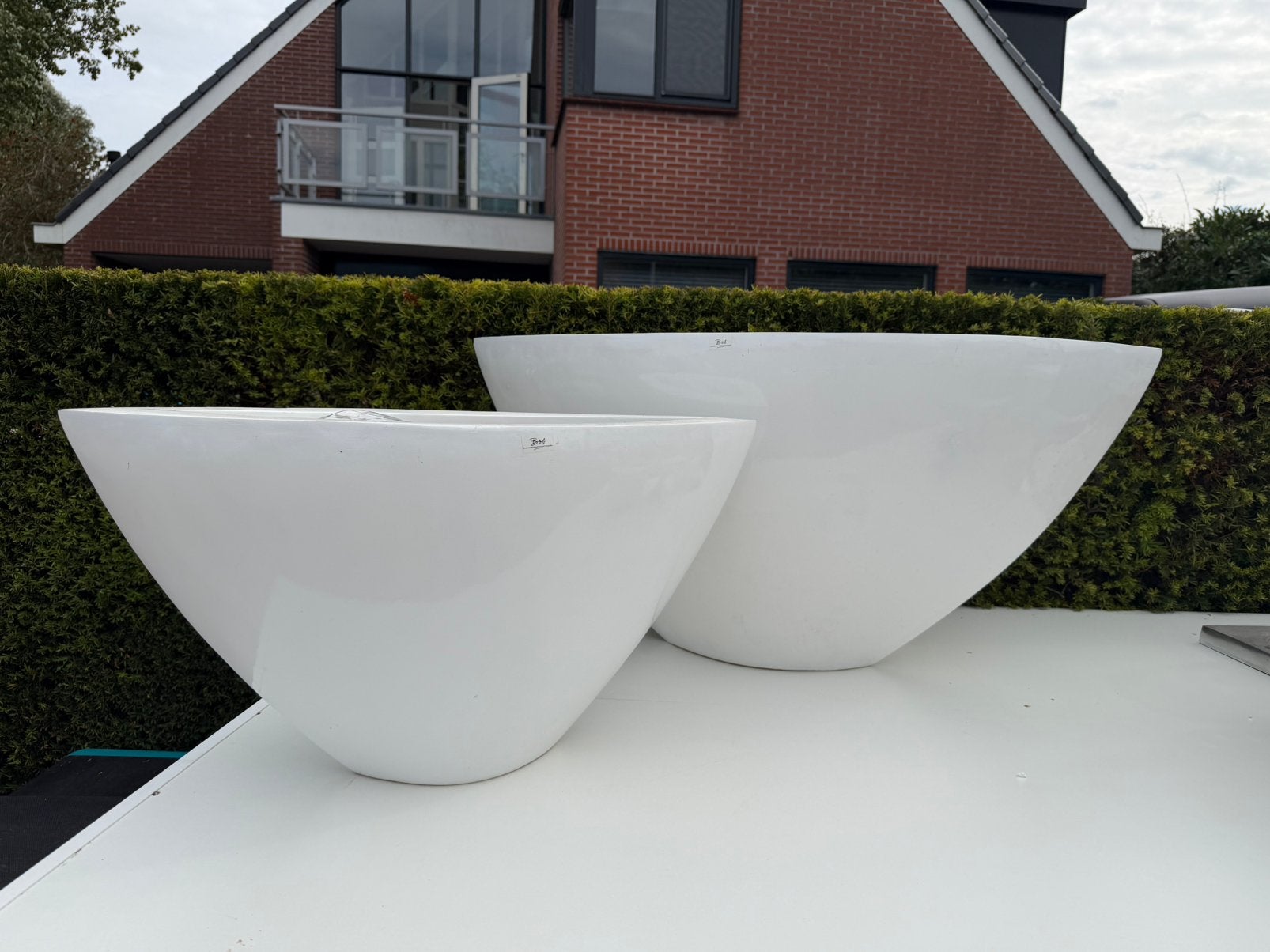 2x BOB Design Bak Hoogglans Wit – XXL 70 & 100 cm, Ophalen, Zo goed als nieuw, Kunststof, 40 cm of meer