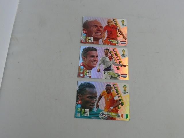 panini kaarten 2014 # Limited editions - 3 stuks, Ophalen of Verzenden, Zo goed als nieuw, Buitenlandse clubs, Poster, Plaatje of Sticker
