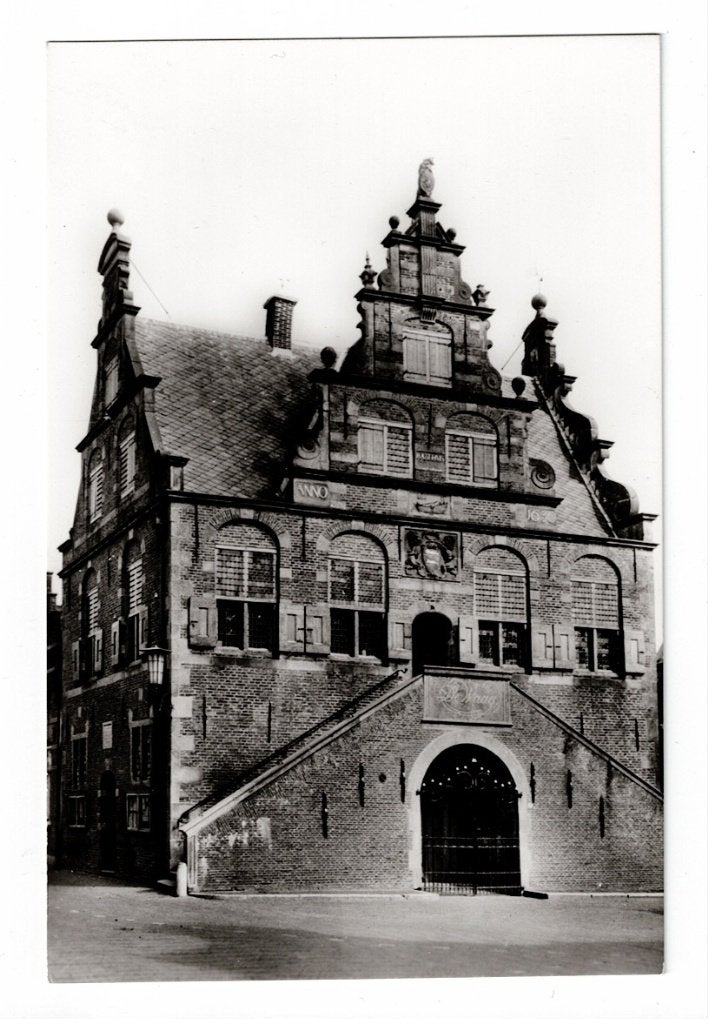 De Rijp (Nh). Fotokaart van het Raadhuis uit 1930., Ophalen of Verzenden, 1920 tot 1940, Ongelopen, Noord-Holland