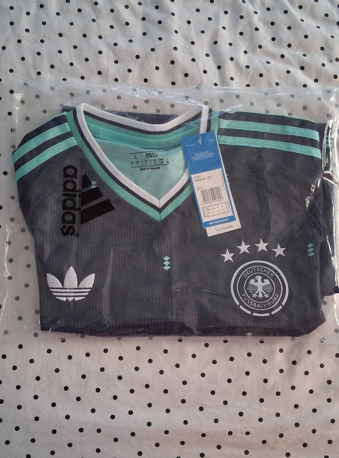 Adidas Duitsland Uitshirt 2026 - Nieuw met labels, Maat L, Ophalen, Maat 52/54 (L), Meerkleurig, Nieuw