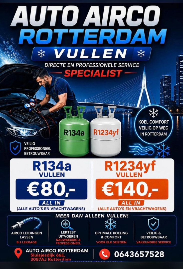 Auto airco ROTTERDAM (gratis druktest), Ophalen, Gebruikt, Universele onderdelen