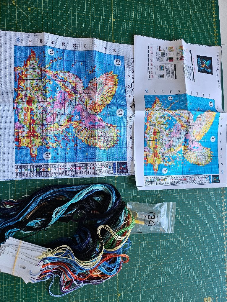 Leuke borduur set, Ophalen of Verzenden, Zo goed als nieuw, Handborduren, Borduurpakket