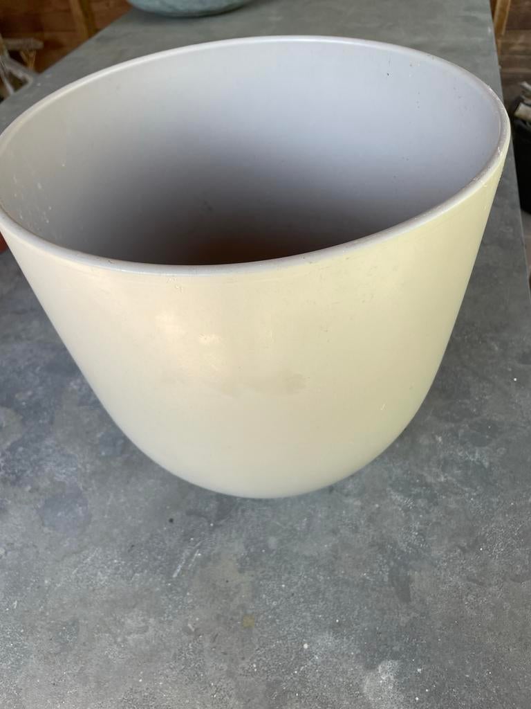 Mica Tusca Taupe Grote Plantenpot Bloempot H28,5D31, Ophalen, Overige materialen, Minder dan 60 cm, Rond