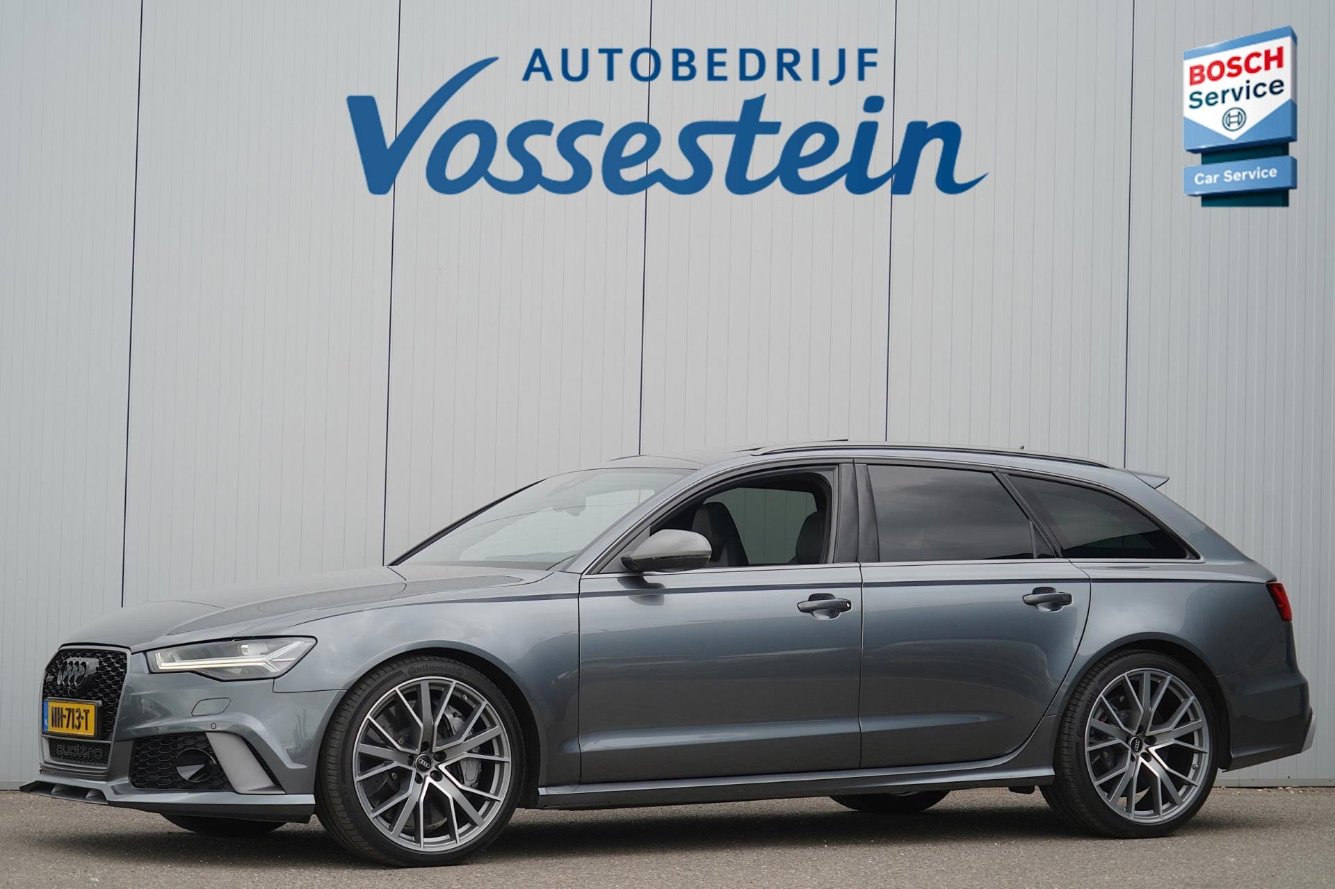 Audi RS6 Avant 4.0 TFSI RS 6 quattro perfomance / Org NL / 3, Auto's, Automaat, Gebruikt, Adaptive Cruise Control, Zilver of Grijs