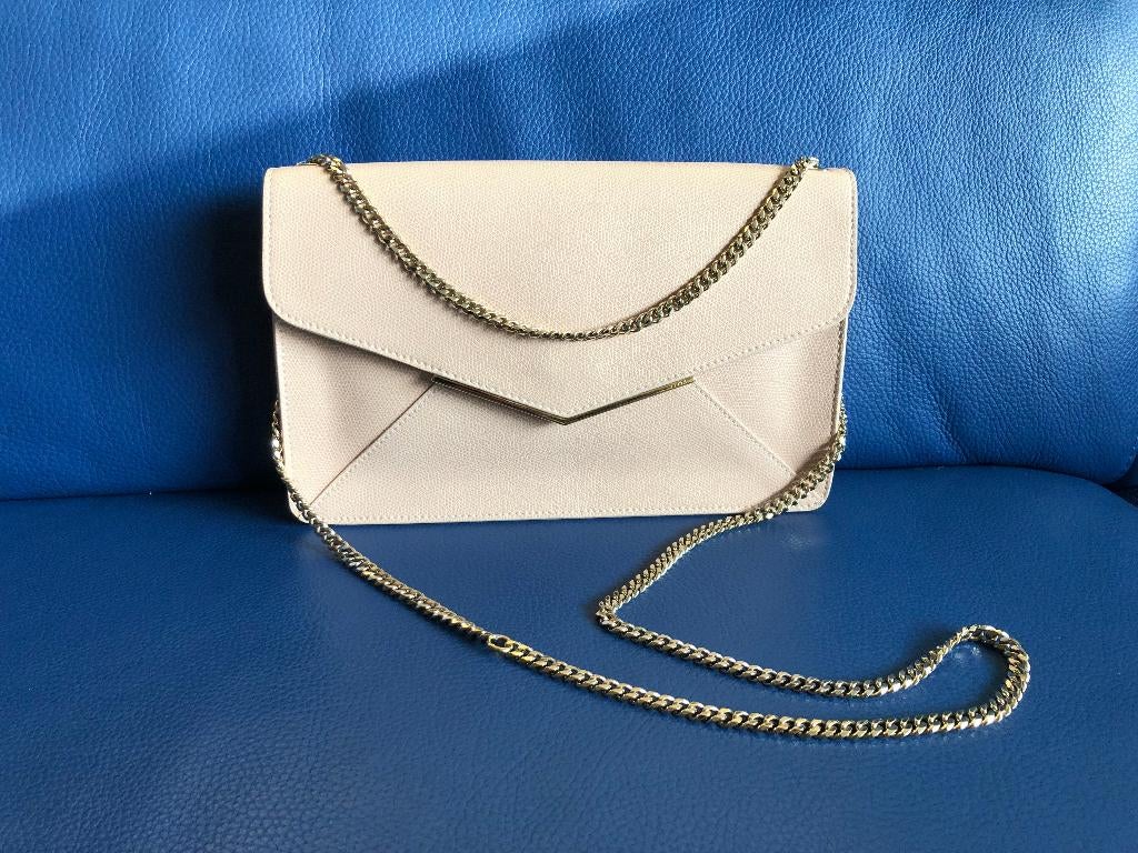 dames schoudertas - Furla, Sieraden, Tassen en Uiterlijk, Tassen | Damestassen, Verzenden, Zo goed als nieuw, Beige, Handtas