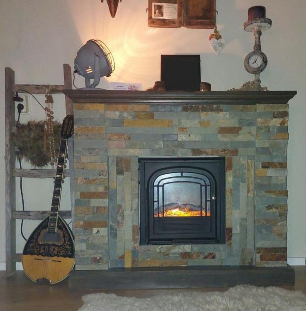 KASTEELSCHOUW MET ELECTRISCHE HAARD., Huis en Inrichting, Haarden, Elektrische haard, Ophalen