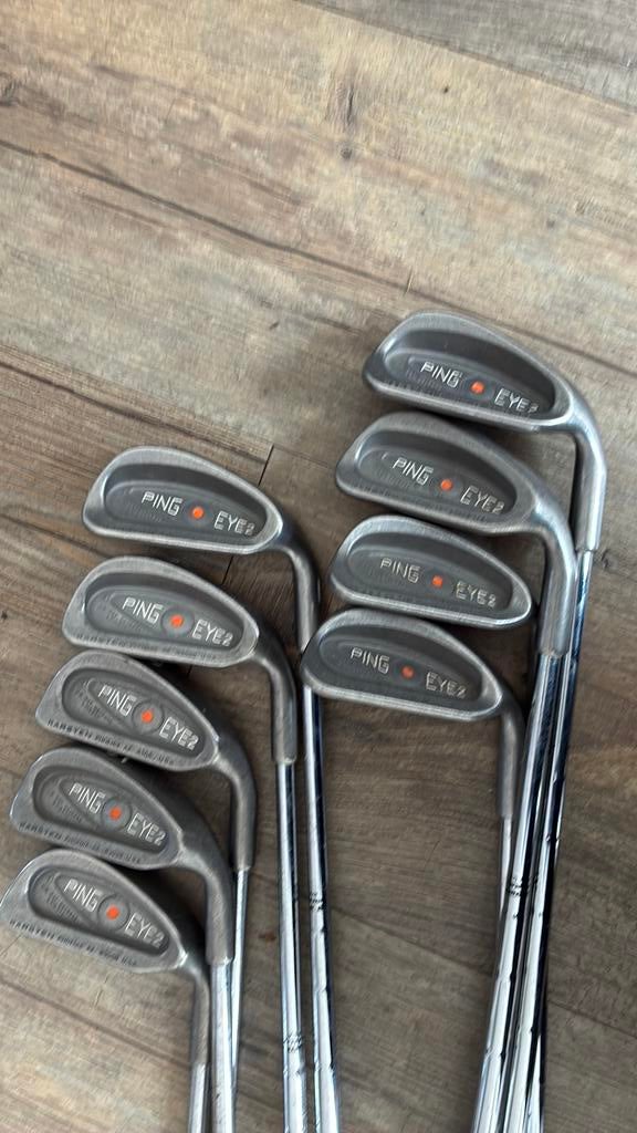 ping - eye 2 (oranje) set golf ijzers clubs, Ophalen, Gebruikt, Set, Ping