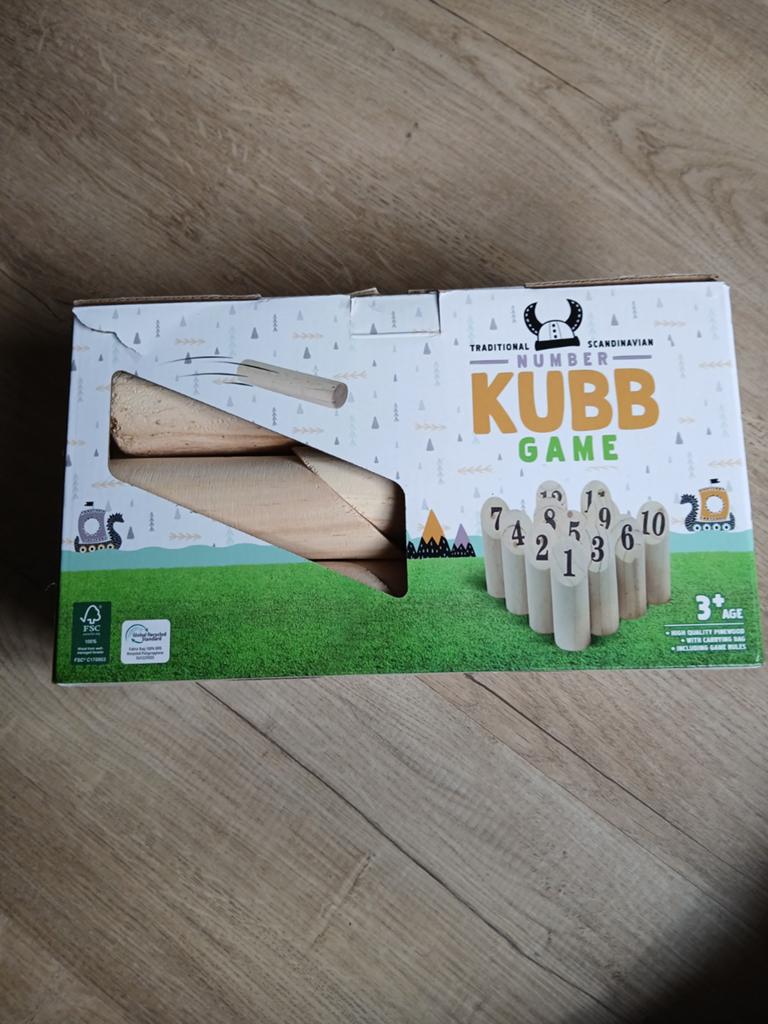 Kubb Spel - Traditioneel Scandinavisch Nummerspel, Hobby en Vrije tijd, Verzenden, Vijf spelers of meer, Zo goed als nieuw, Action