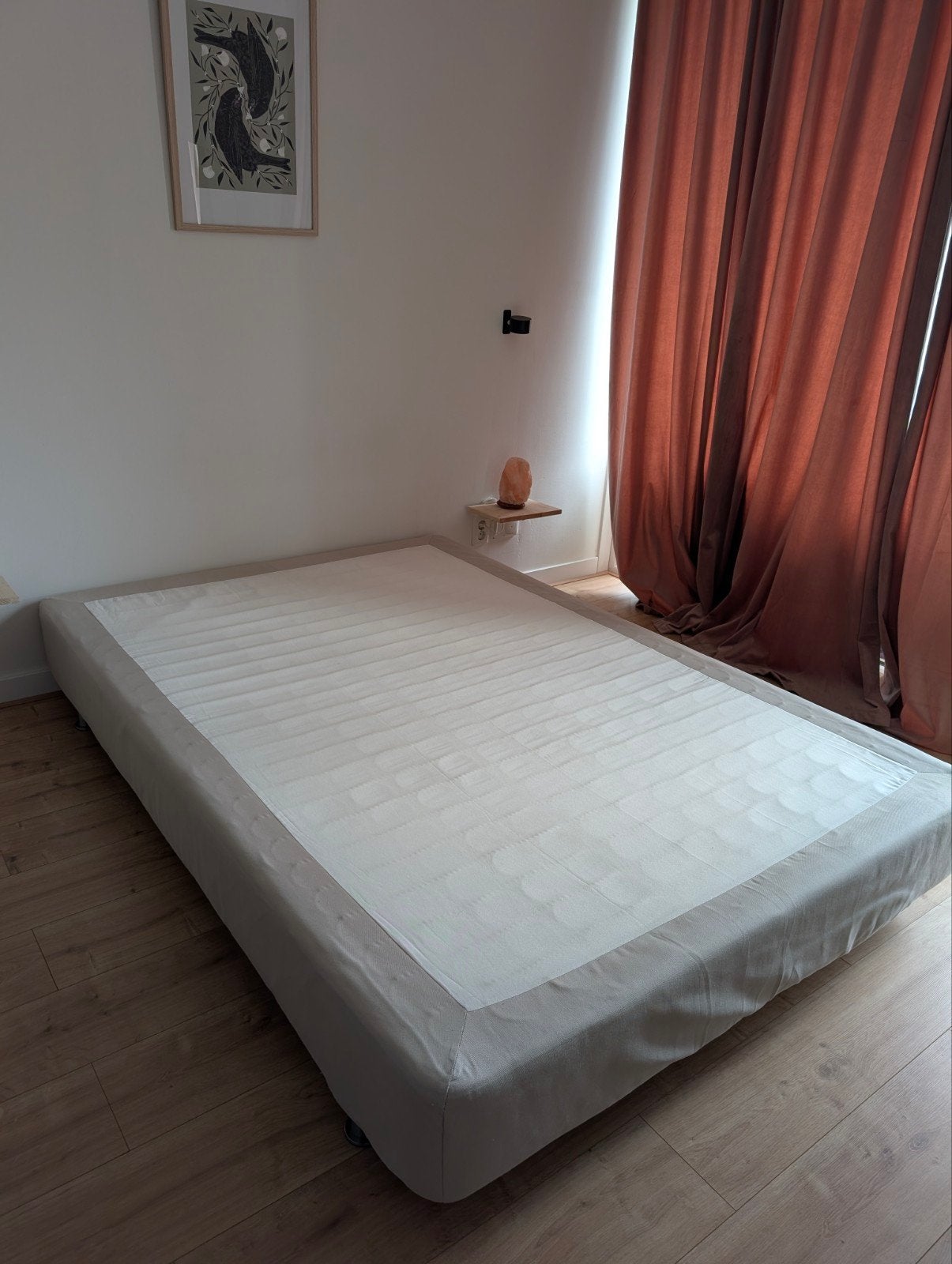 IKEA Engerdal boxspring 140x200 cm, Ophalen, Beige, Tweepersoons, 140 cm