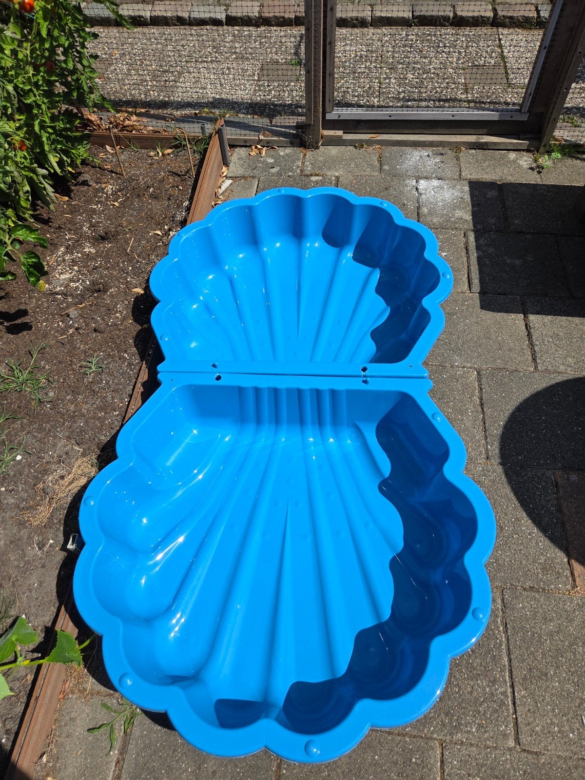 Zandbak/schelpbadje blauw - 2-delig, Kinderen en Baby's, Ophalen, Nieuw