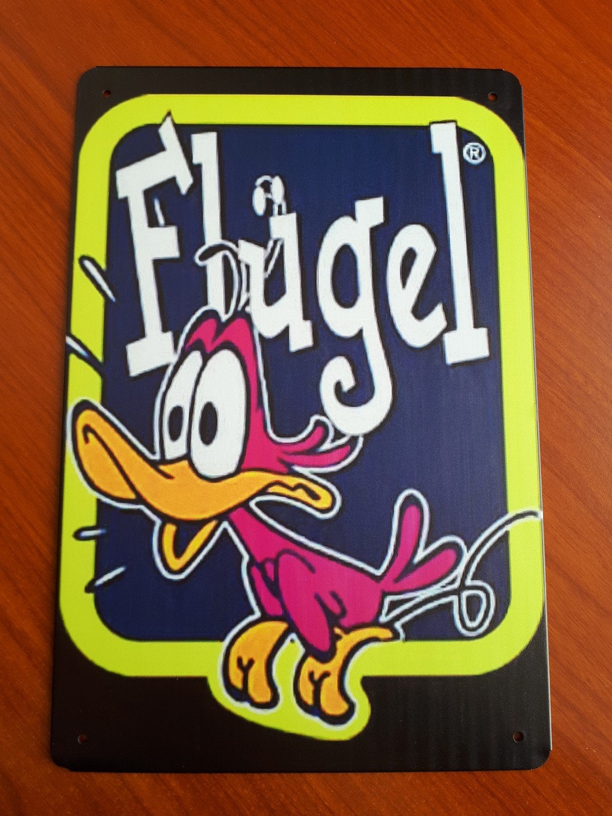 Flugel 20x30 cm Metalen Reclamebord, Verzamelen, Merken en Reclamevoorwerpen, Verzenden, Nieuw, Reclamebord