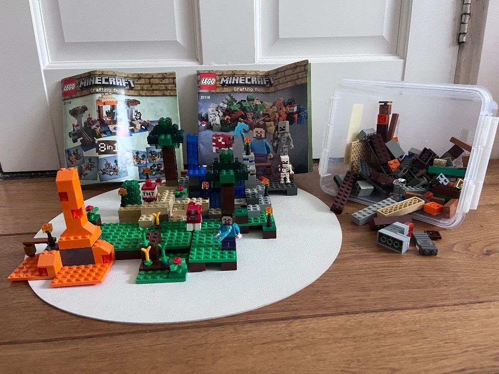 Lego Minecraft 21116, Gebruikt, Minecraft, Lego, Compleet