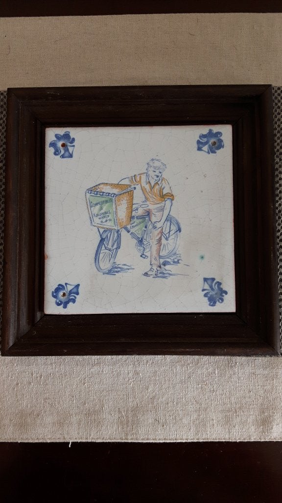 Wandtegel Pottershuis de Swaen - Replicategel 17e eeuw, Antiek en Kunst, Ophalen of Verzenden