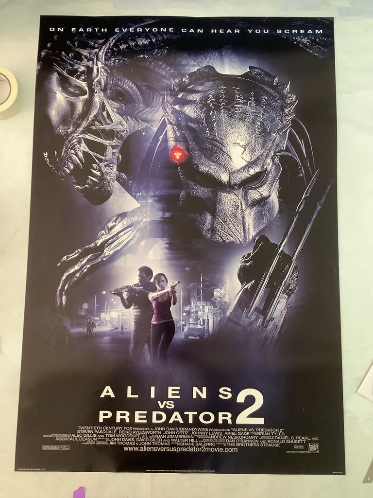 ALIEN VS PREDATOR   USA FILMPOSTER  68,5-101,5 cm, Ophalen of Verzenden, Zo goed als nieuw, A1 t/m A3, Film en Tv