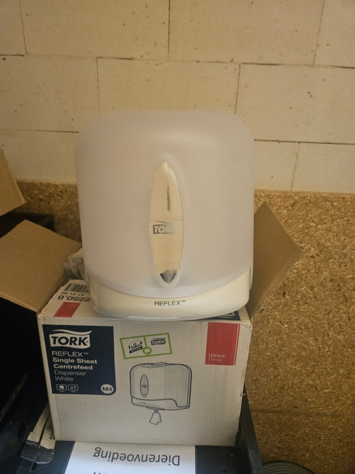 Tork Reflex Single Sheet Centrefeed Dispenser Wit, Ophalen of Verzenden, Nieuw