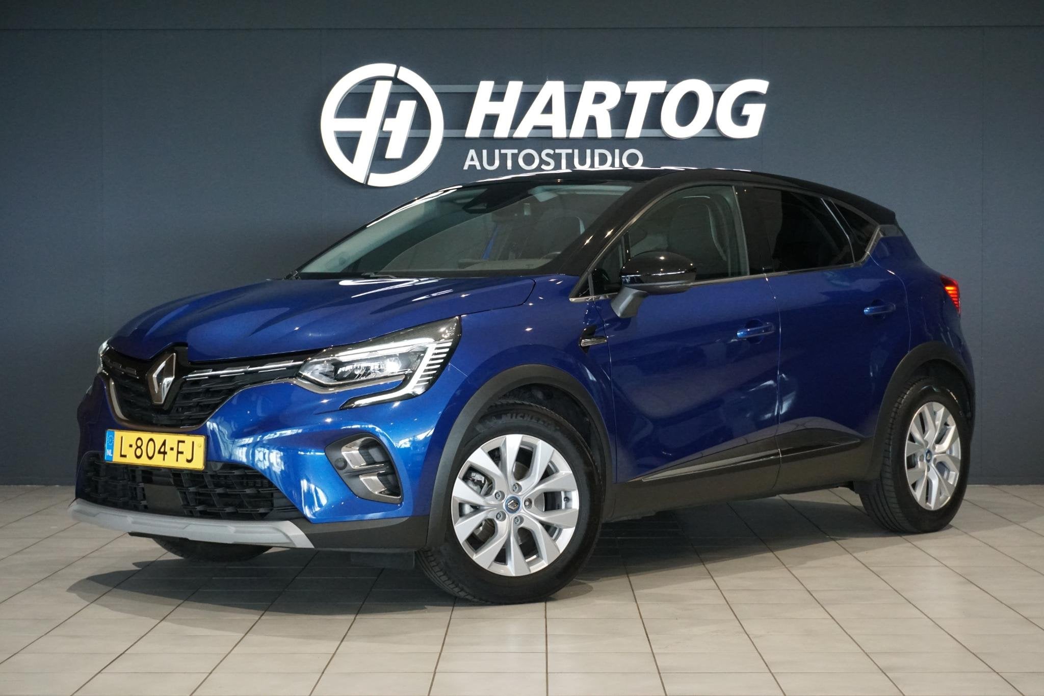 Renault Captur 1.6 E-Tech Plug-in Hybrid 160 Intens *DEALER, Auto's, Renault, Stof, Gebruikt, 4 cilinders, Blauw