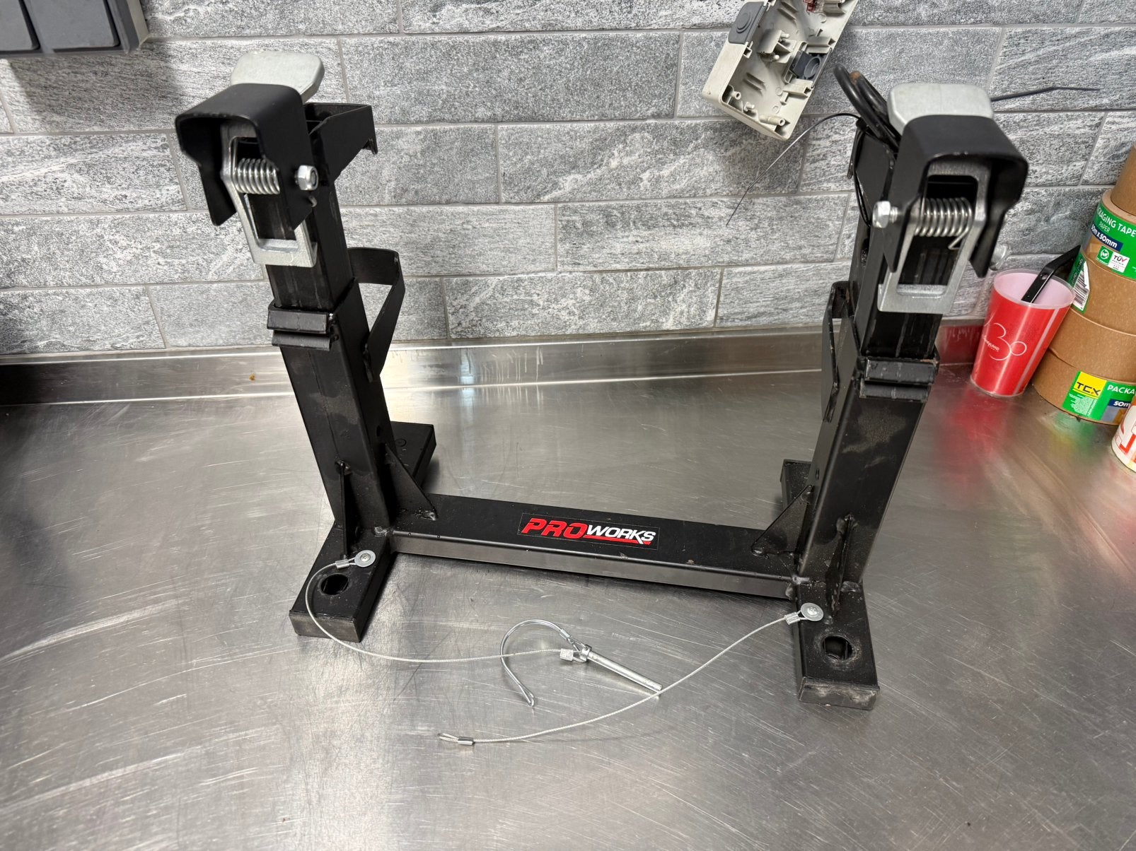 pro works paddock stand ktm 50cc mini 50 sx 65, Ophalen, Gebruikt