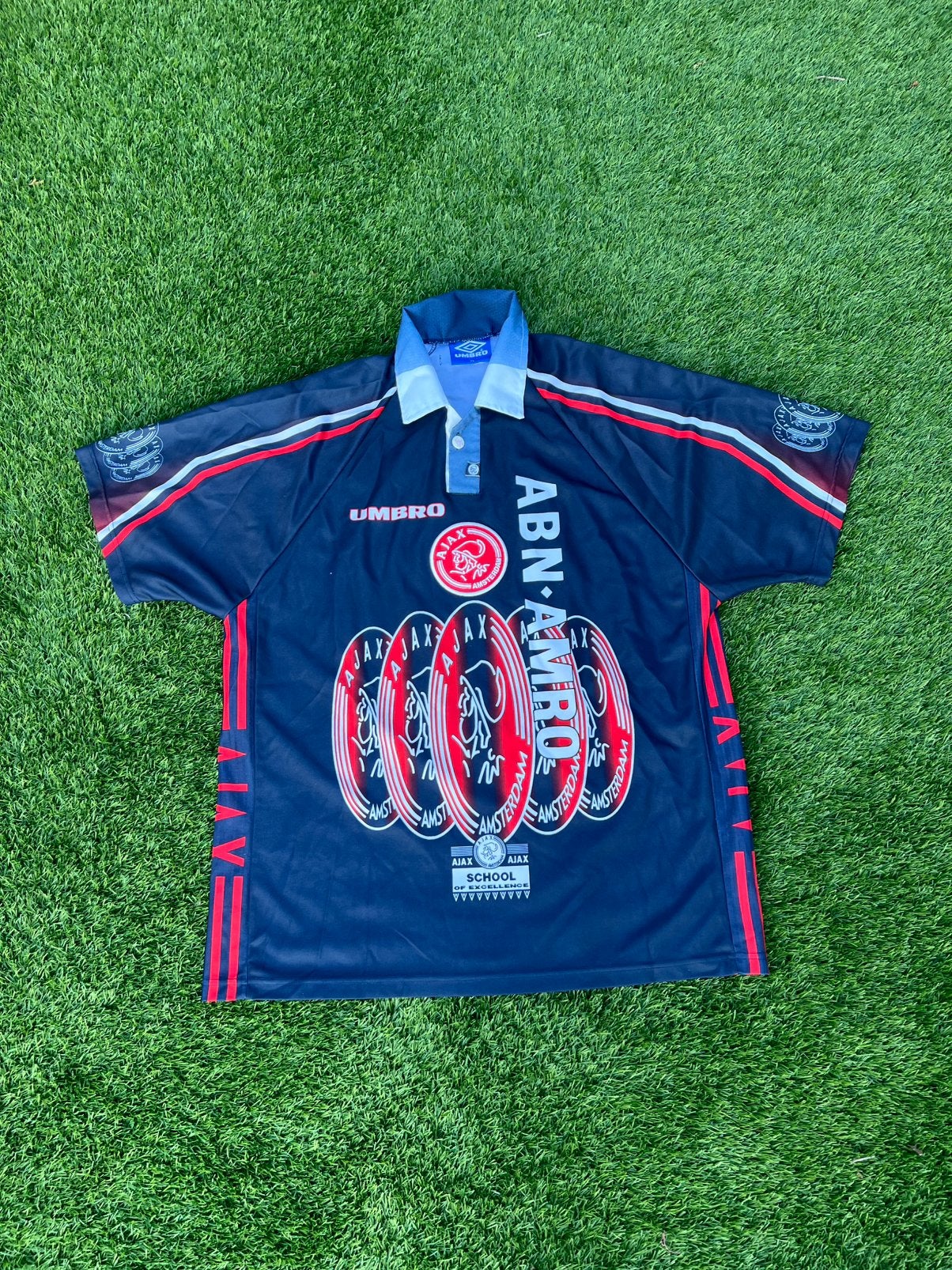 Origineel Ajax uitshirt vintage 1997/1998, Maat XL, Ophalen of Verzenden, Zo goed als nieuw, Shirt