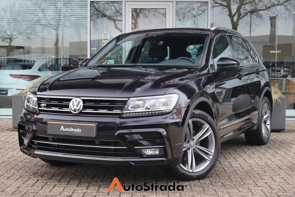 Volkswagen Tiguan 1.5 R-Line TSI ACT 150pk | LED | Trekhaak, Stof, 4 cilinders, Zwart, SUV of Terreinwagen