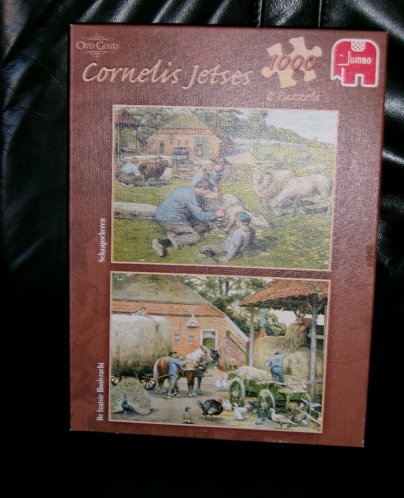 Puzzel 2 x 1000 stukjes. Cornelis Jetses. Merk : Jumbo, Hobby en Vrije tijd, Ophalen of Verzenden, 500 t/m 1500 stukjes, Gebruikt