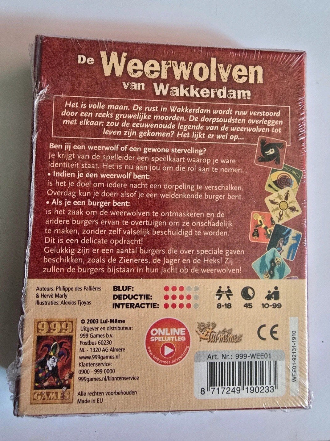 De Weerwolven van Wakkerdam van 999 Games., Hobby en Vrije tijd, Gezelschapsspellen | Overige, Ophalen of Verzenden, Nieuw
