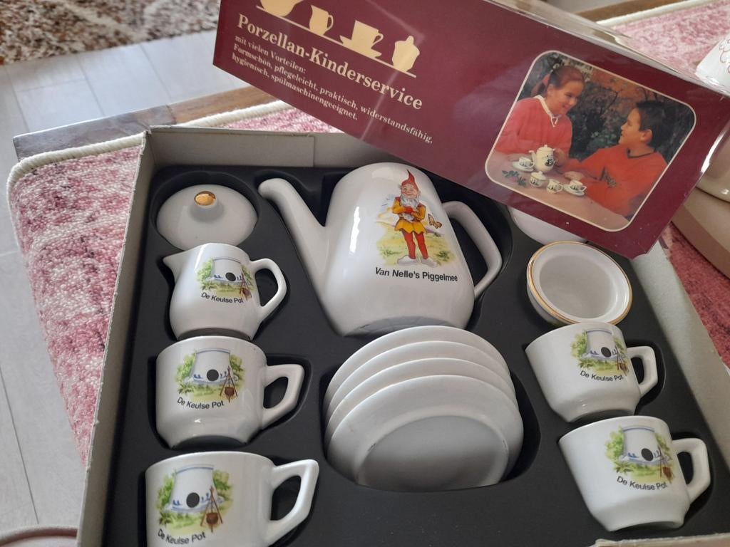 Porseleinen kinderservies Van Nelle's Piggelmee, Verzamelen, Retro, Ophalen of Verzenden, Overige typen