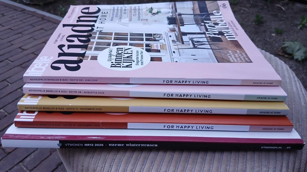 5 woonbladen 2025, Boeken, Tijdschriften en Kranten, Ophalen of Verzenden, Zo goed als nieuw, Overige typen