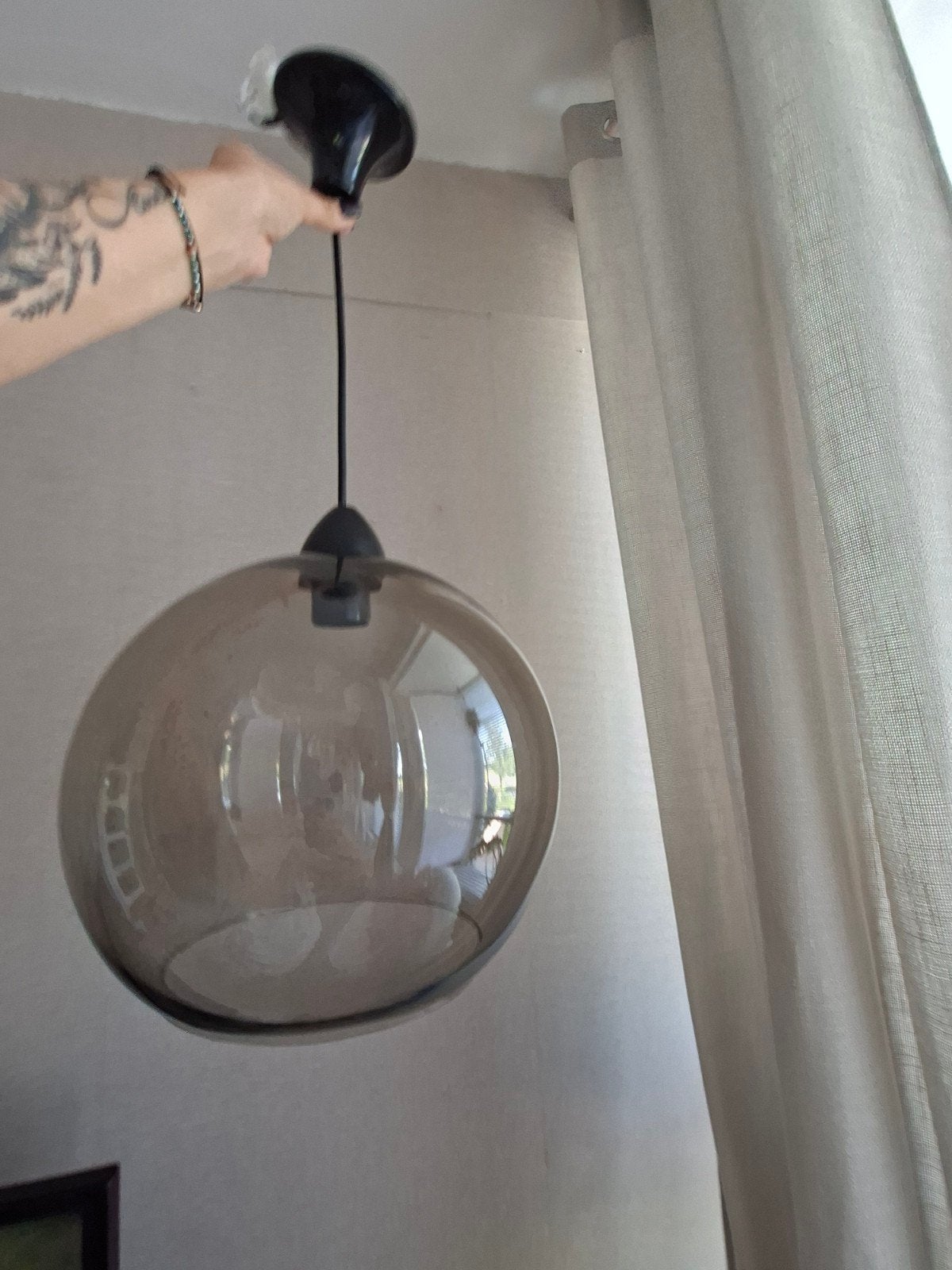 Hanglamp rookglas ikea, Ophalen, Glas