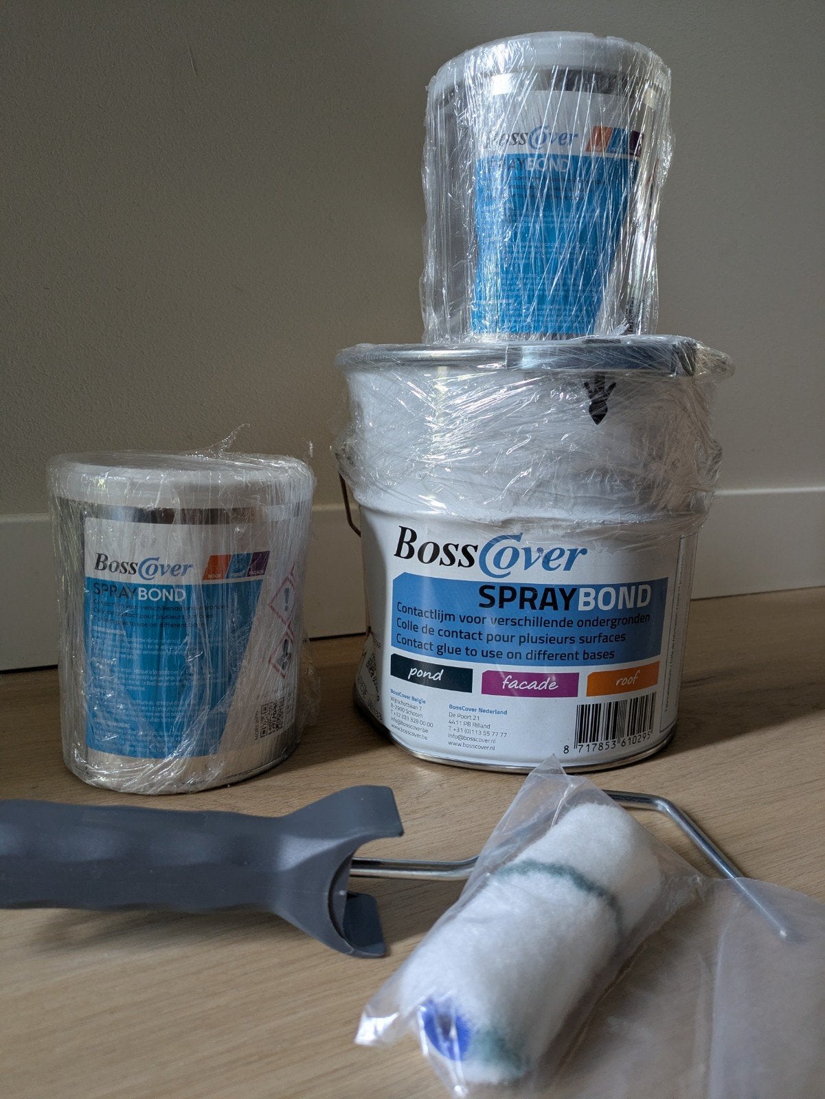 contactlijm (epdm) Boss Cover spray bond 6l ongeopend, Ophalen