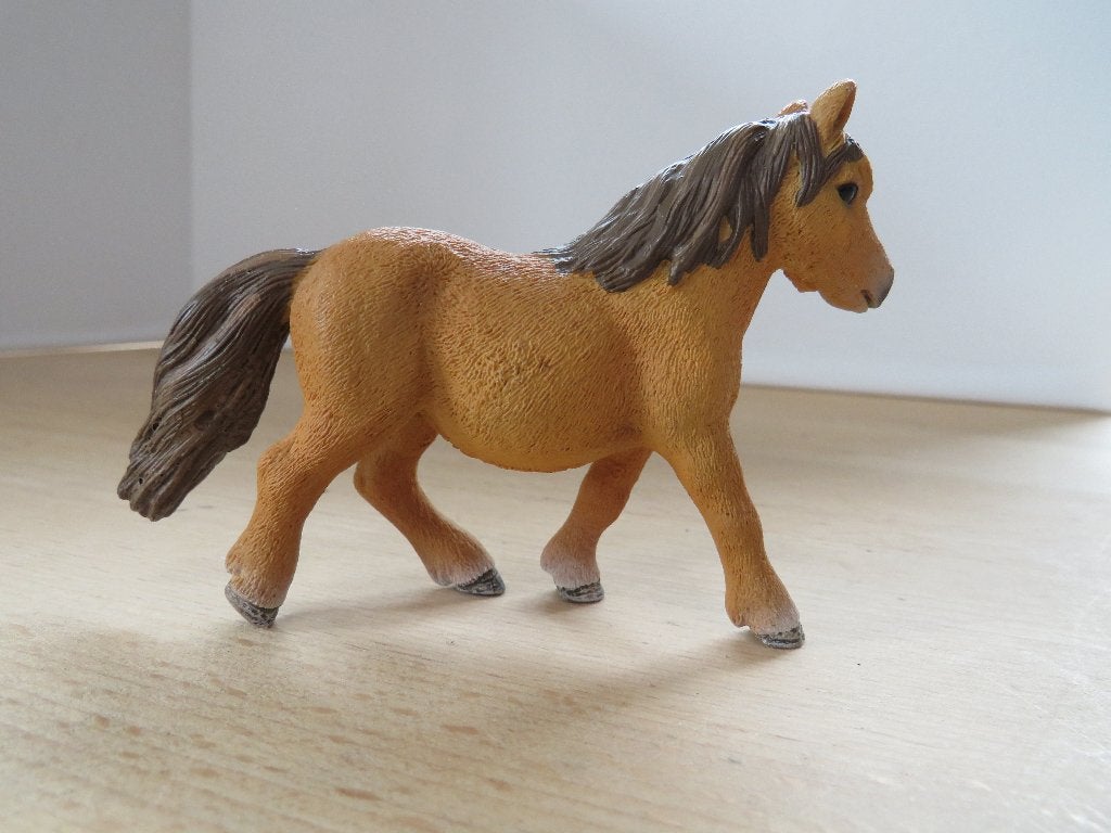 Schleich shetland pony 13750, Ophalen of Verzenden, Zo goed als nieuw, Paard, Beeldje of Figuurtje
