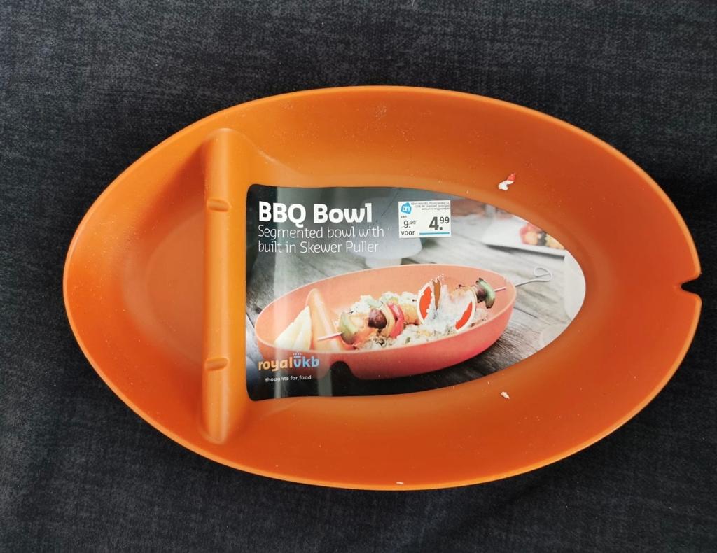Royal VKB BBQ schaal - Handige gesegmenteerde kom, Ophalen of Verzenden, Nieuw