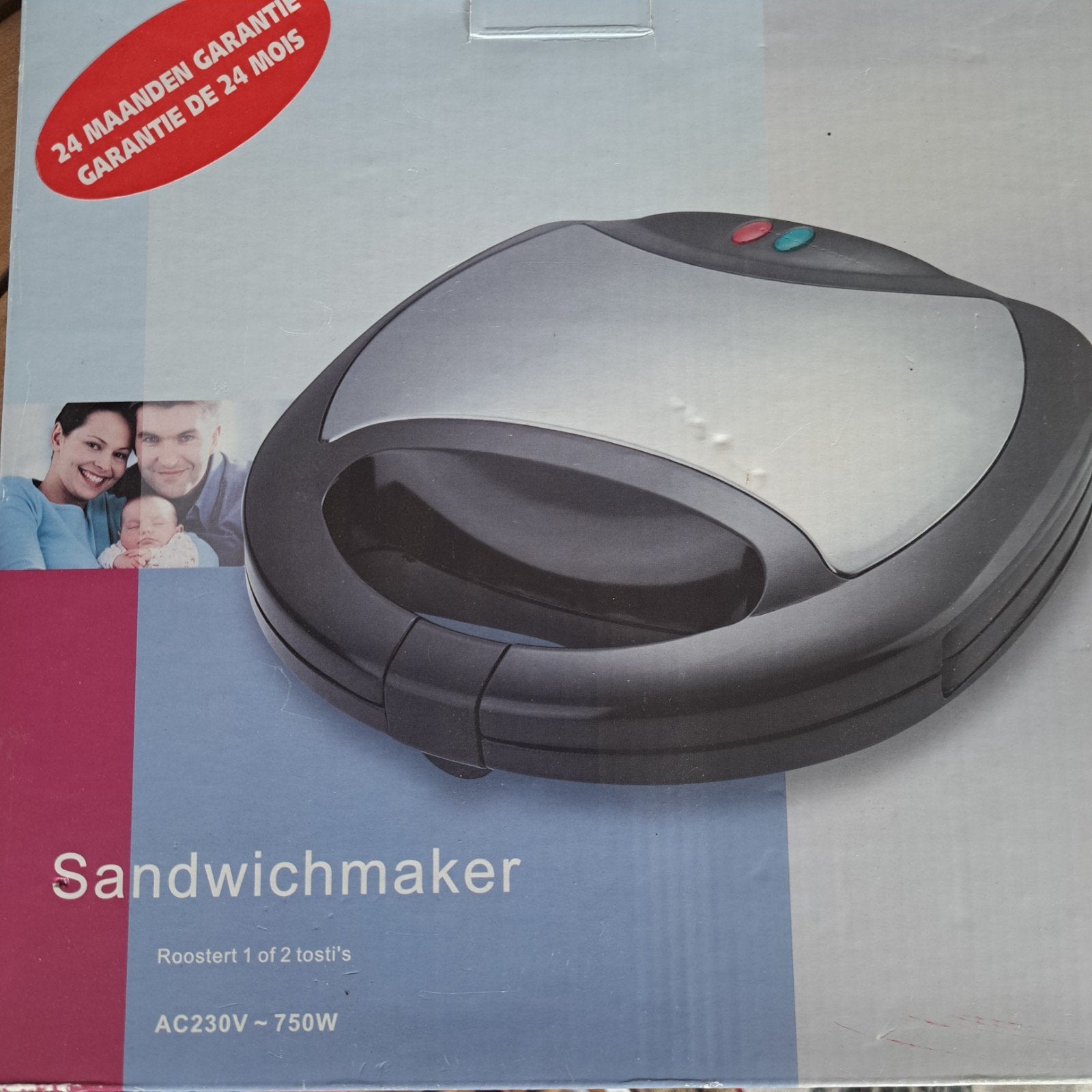 Nieuwe Tosti-apparaat / Sandwichmaker - In doos, Ophalen of Verzenden, Nieuw