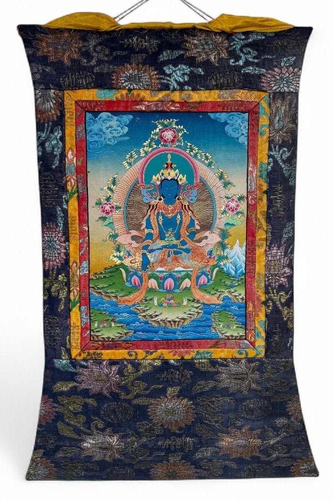 785. Thangka Boeddha Akshobhya – rolschildering, Tibet, Antiek en Kunst, India, Ophalen of Verzenden