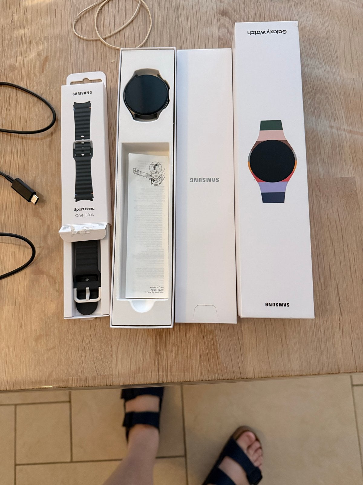Samsung Galaxy Watch 7 44mm Groen SM-L310, Sieraden, Tassen en Uiterlijk, Smartwatches, Afstand, Ophalen of Verzenden, Zo goed als nieuw
