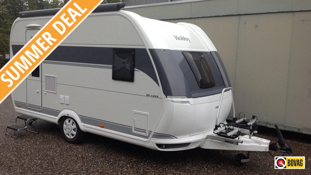 Hobby De Luxe 400 SFE Voordeel kort gebruik, Caravans en Kamperen, Caravans, Hobby, Schokbreker, Treinzit, Overige typen