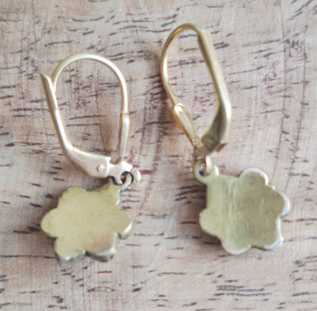 Vintage granaat oorbellen, Overige materialen, Hangers, Verzenden, Zo goed als nieuw